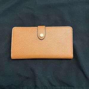 Poppy & Peonies Go Anywhere Wallet Cognac